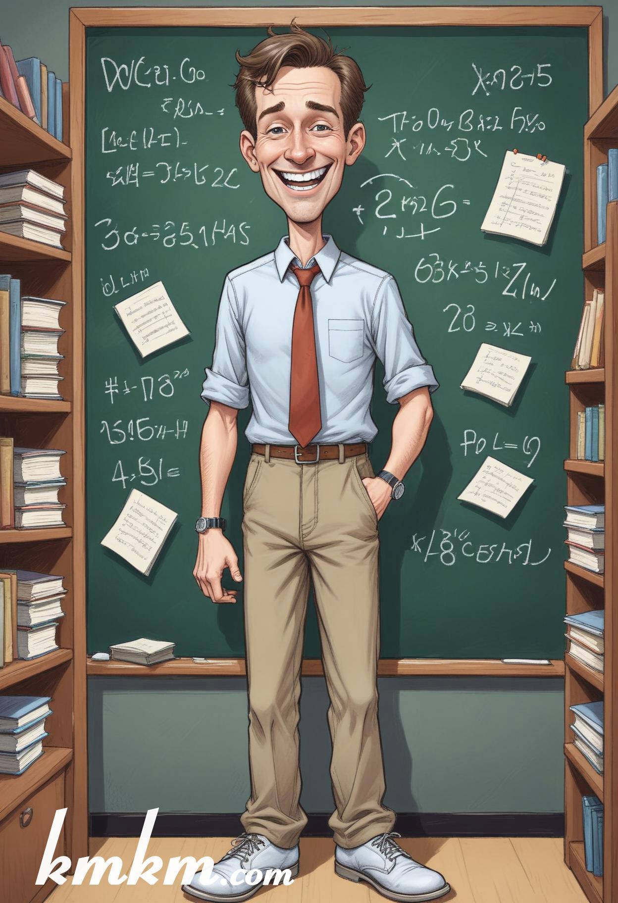 Teacher drawing cartoon 14