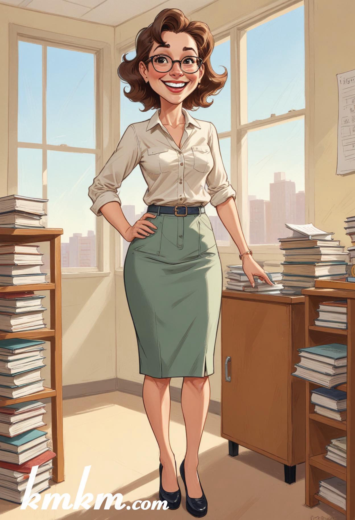 Teacher drawing cartoon 20