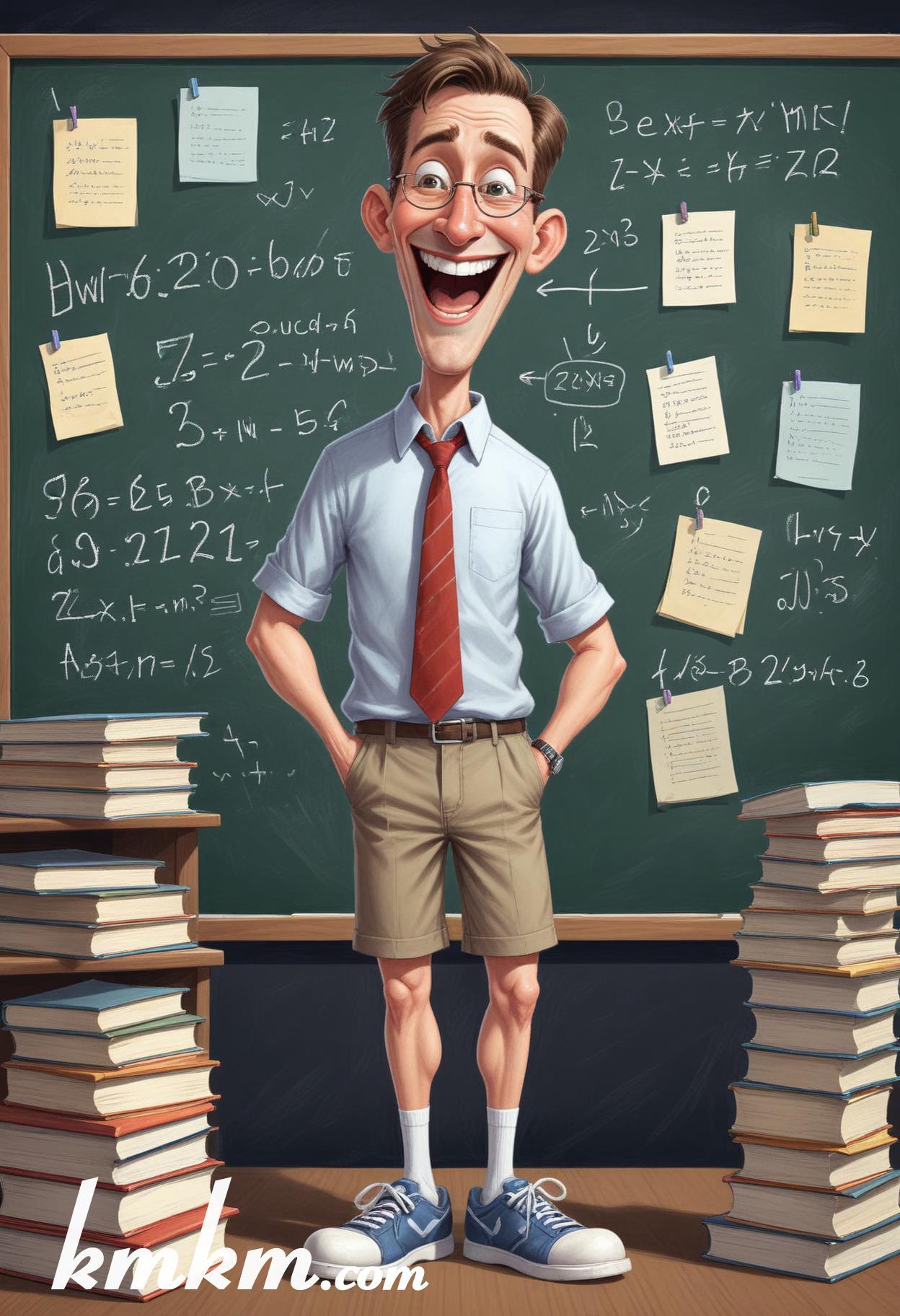 Teacher illustration cute 09