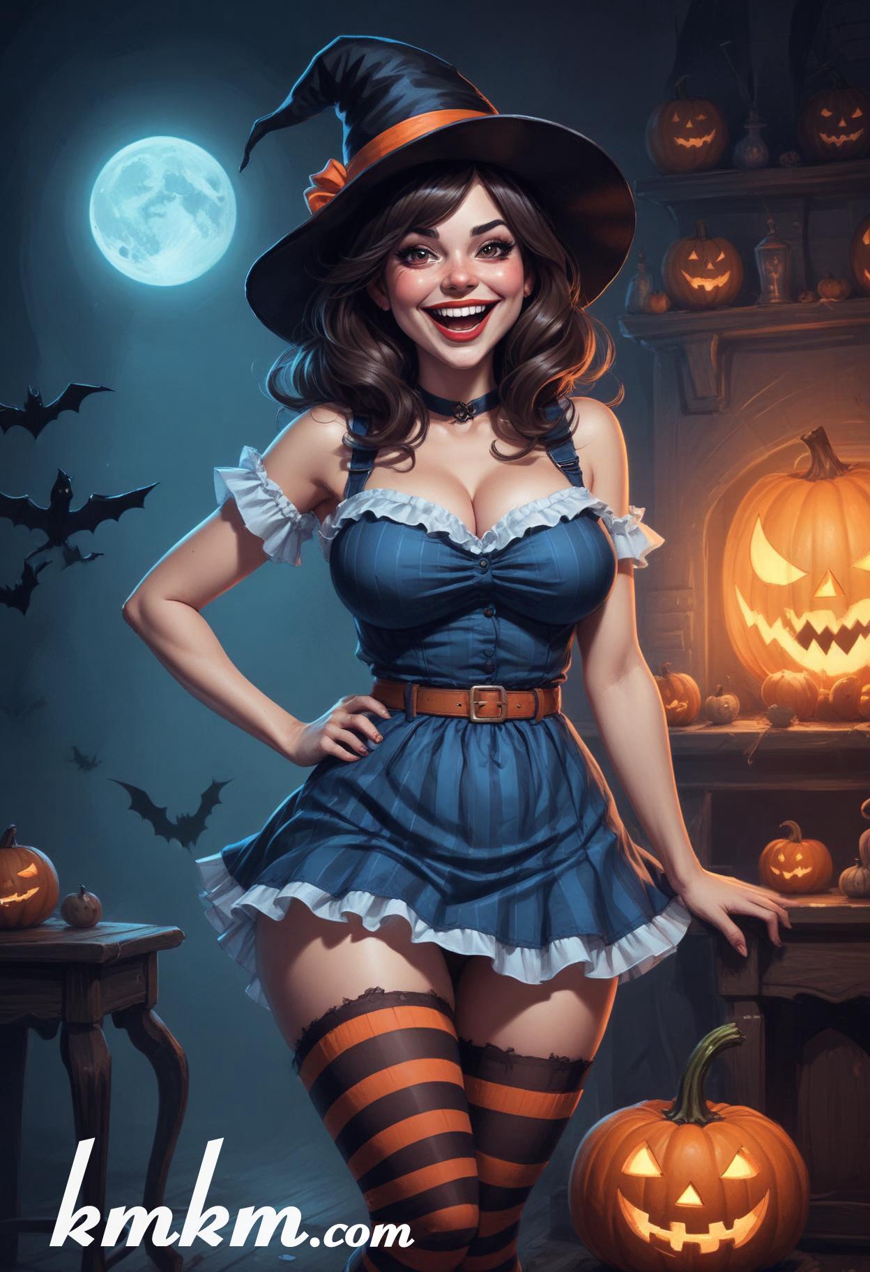 Enchantress cartoon character drawing 05