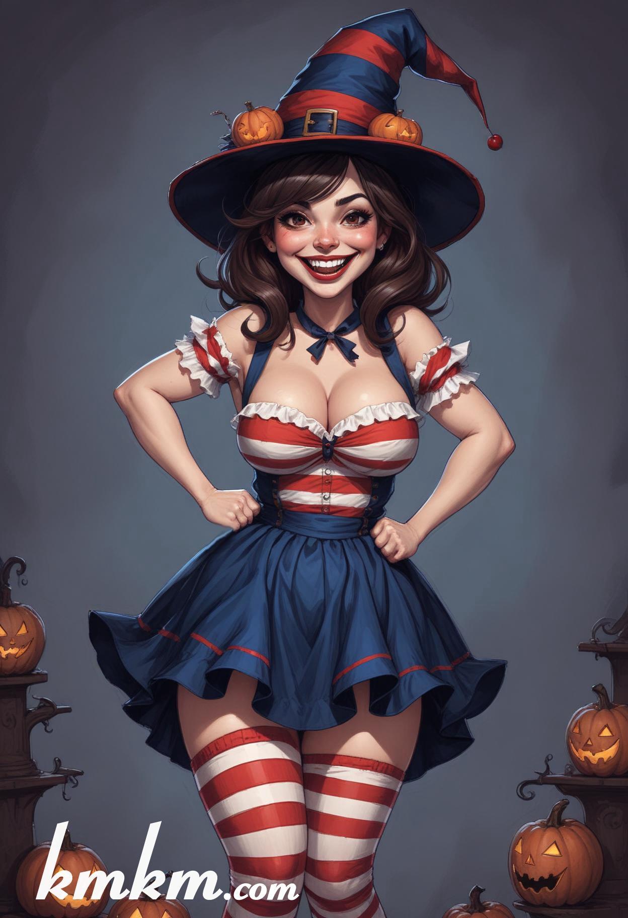 Enchantress cartoon character drawing 08