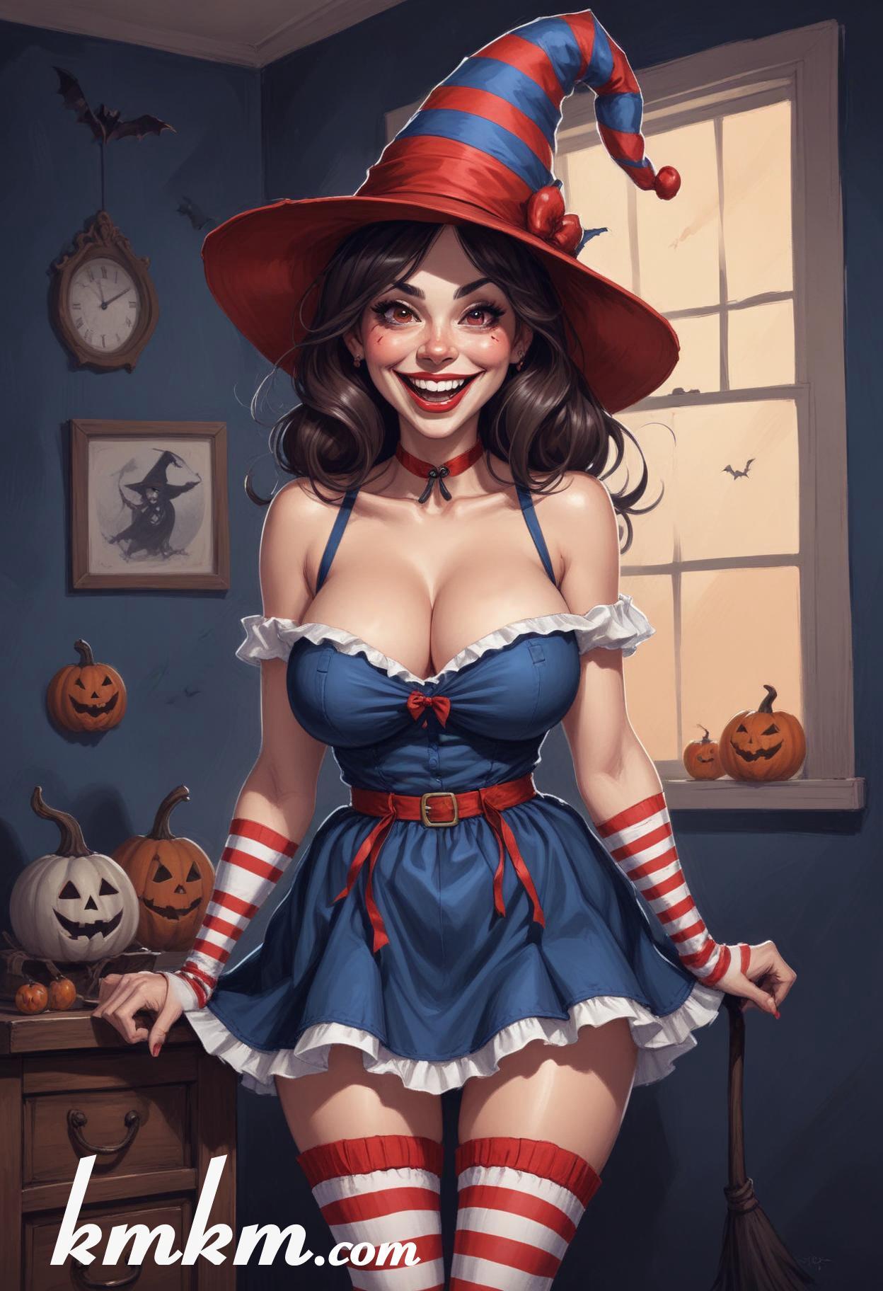 Enchantress cartoon character drawing 09