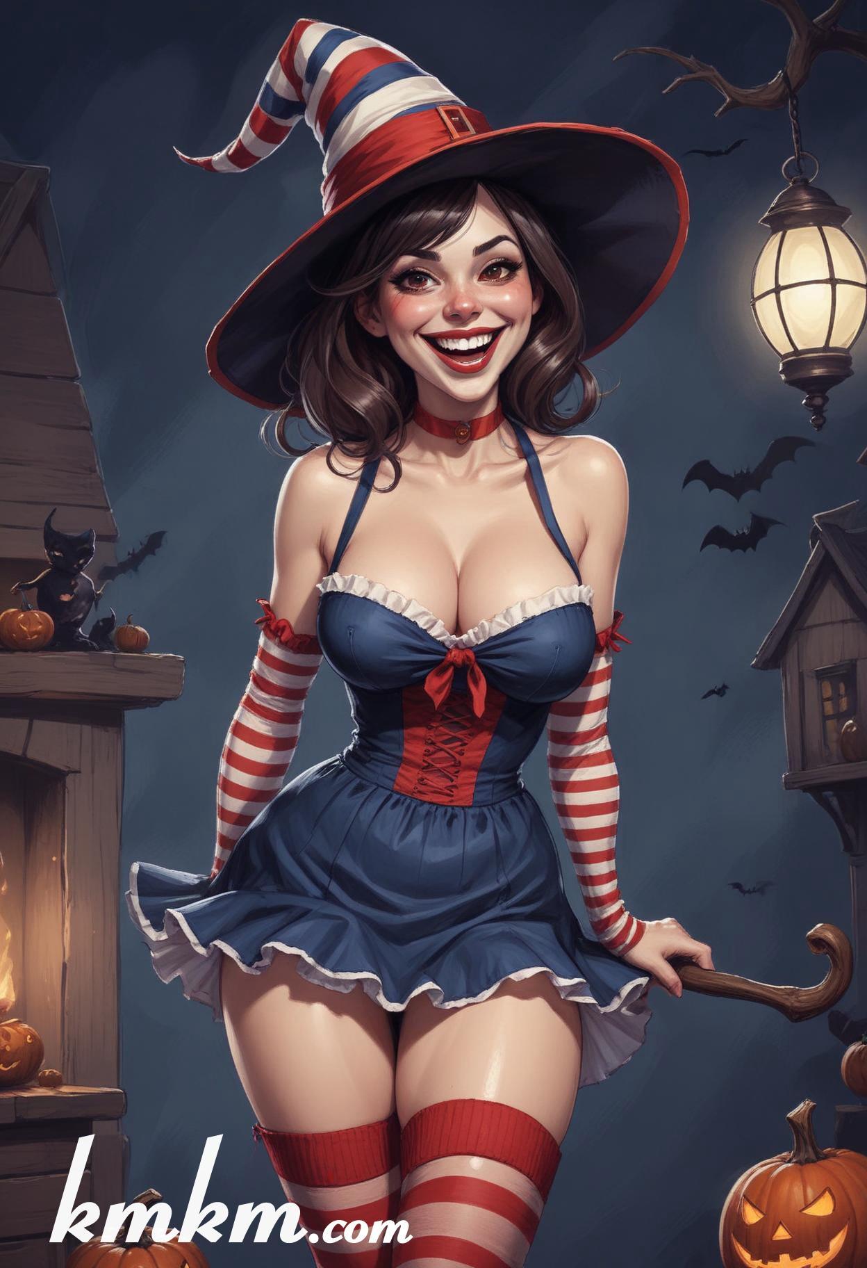 Enchantress cartoon character drawing 10