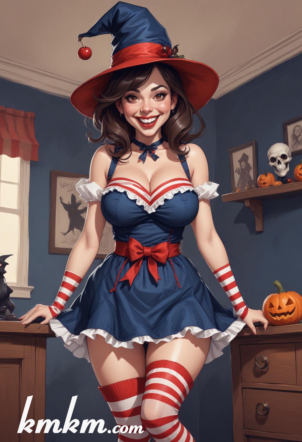 Enchantress cartoon character drawing 11