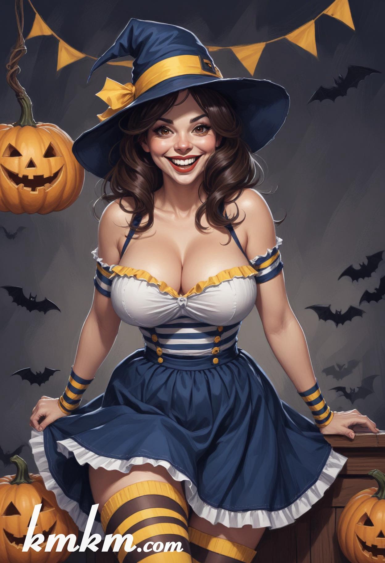 Enchantress cartoon character drawing 19