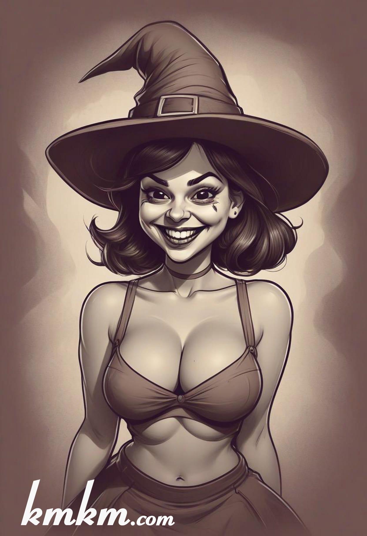 Hag costumes ideas halloween cartoon drawing 01