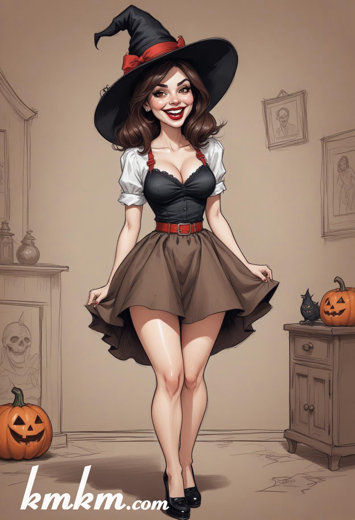 Hag costumes ideas halloween cartoon drawing 09