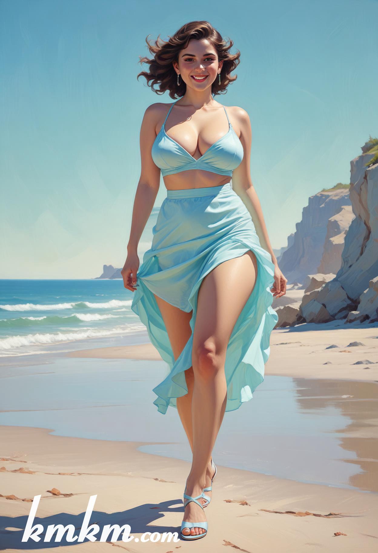 Mexican girl cartoon caricature sketch drawing 20