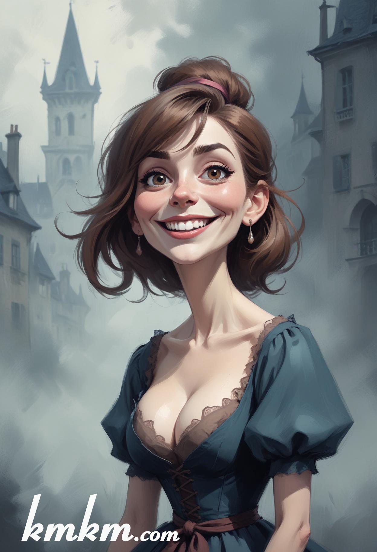 Pfp witch cartoon caricature drawing 01