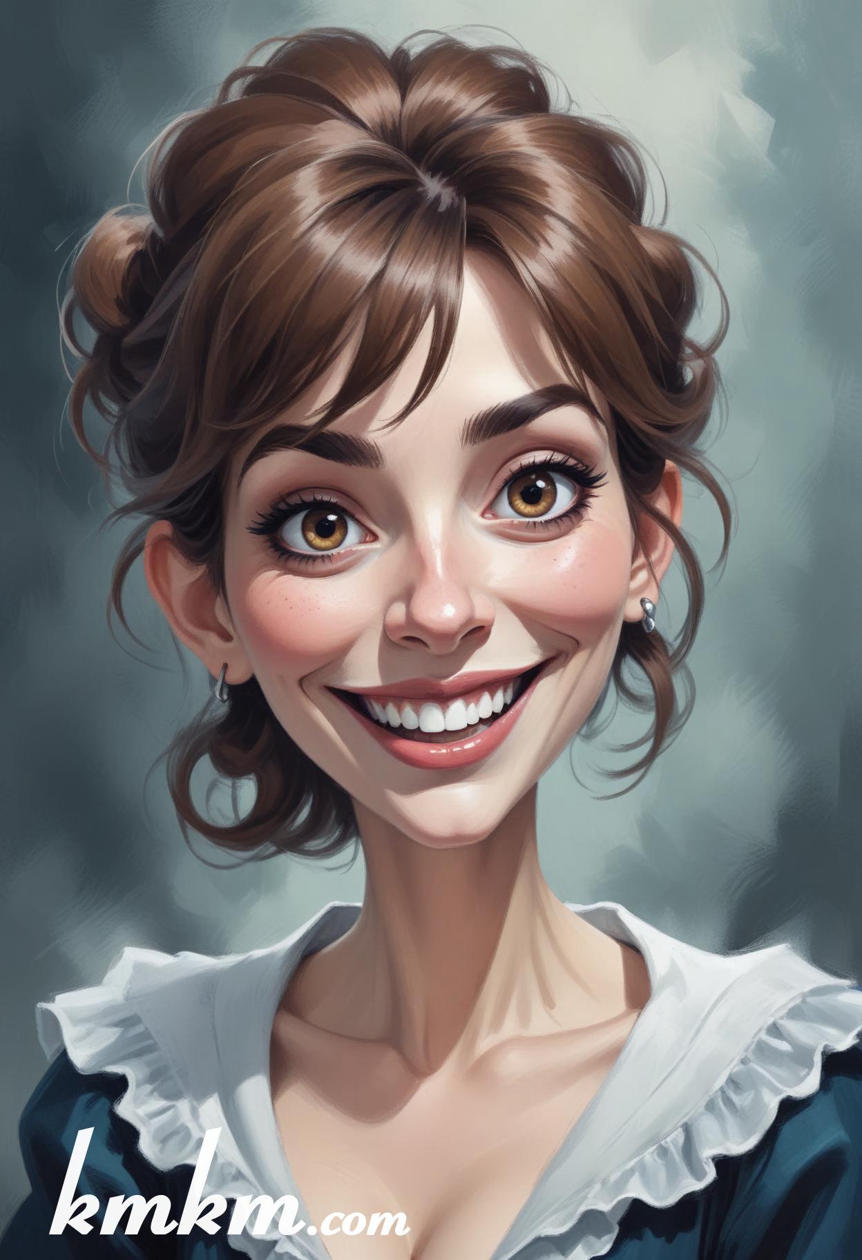 Pfp witch cartoon caricature drawing 02