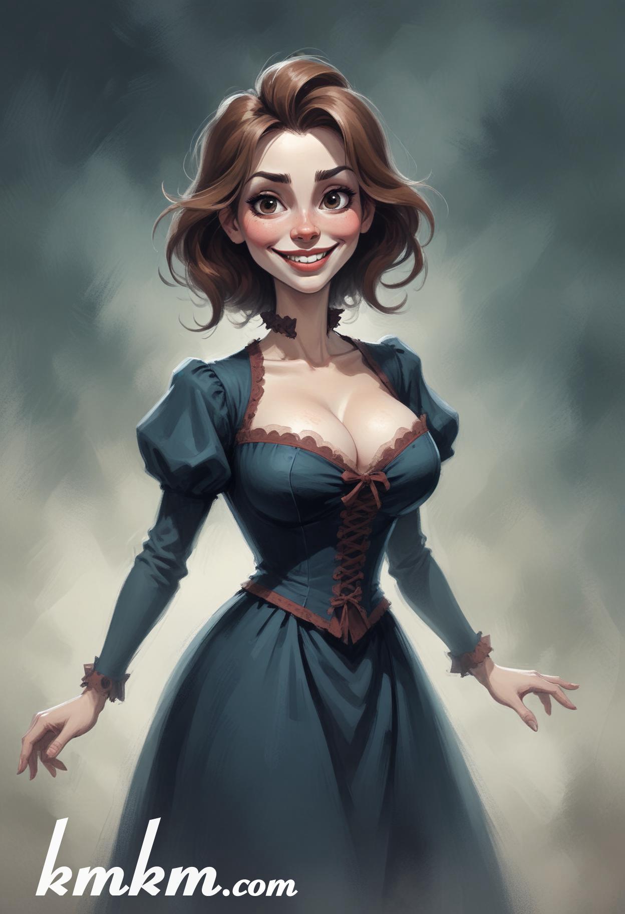 Pfp witch cartoon caricature drawing 14