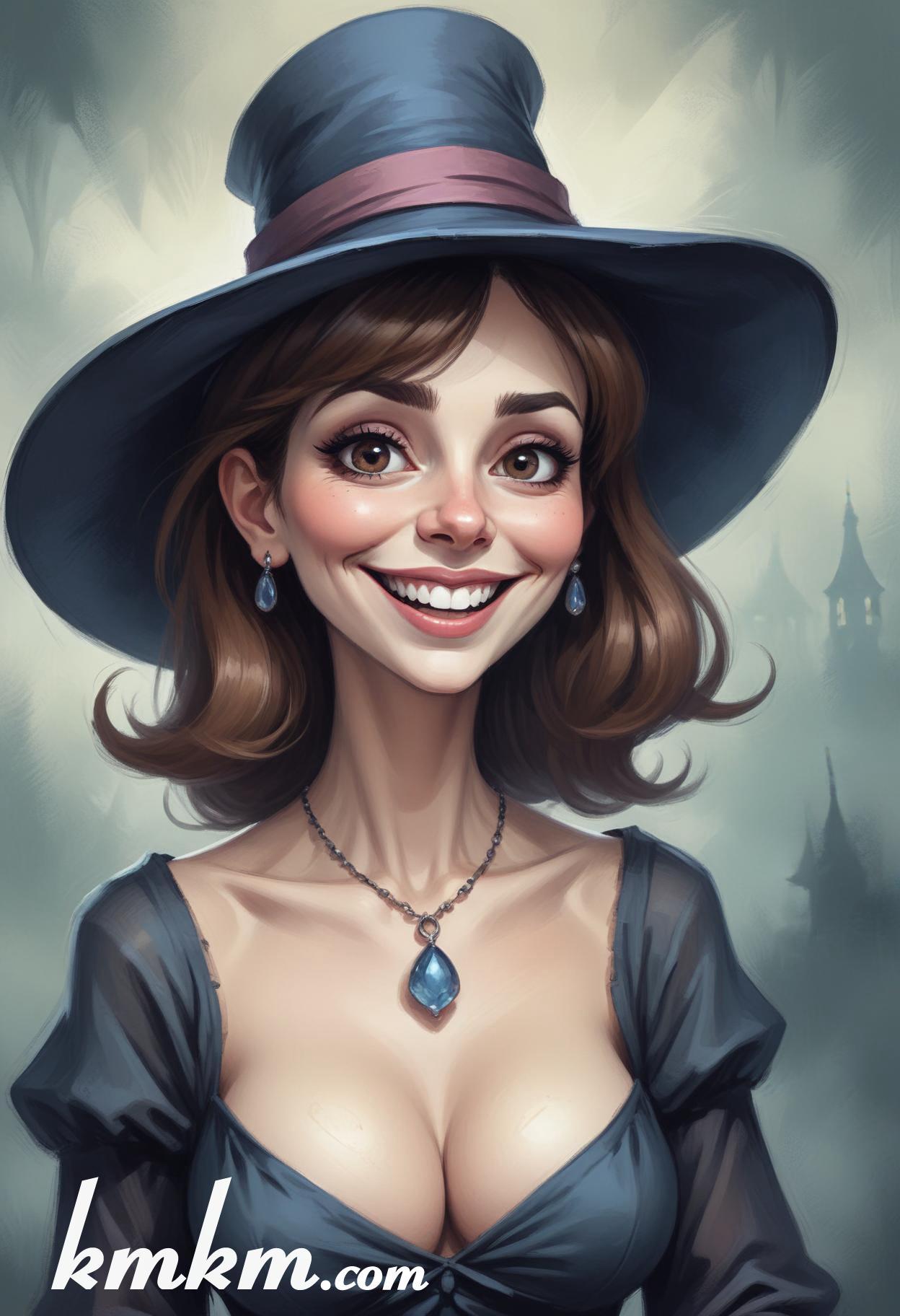 Pfp witch cartoon caricature drawing 16