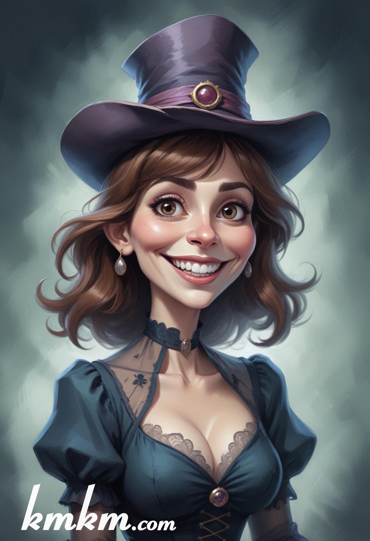 Pfp witch cartoon caricature drawing 17