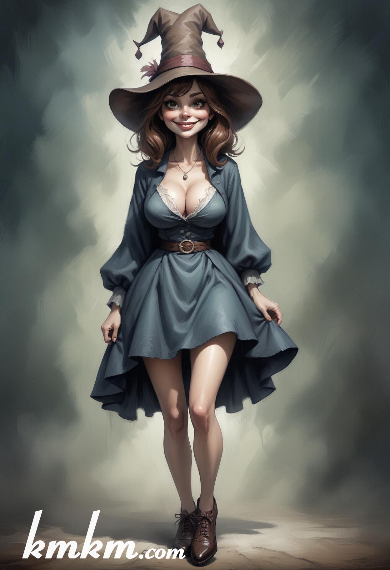 Pfp witch cartoon caricature drawing 19