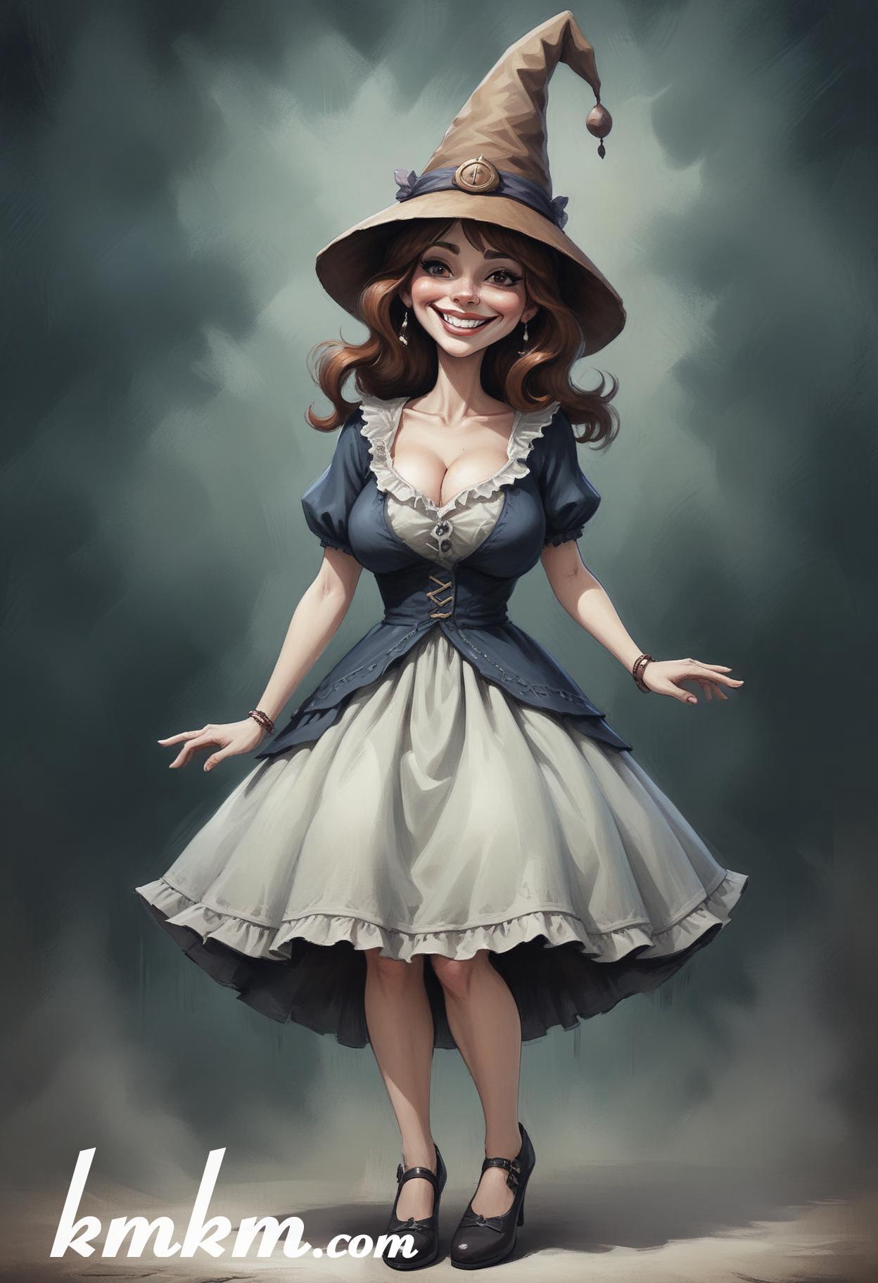 Pfp witch cartoon caricature drawing 20