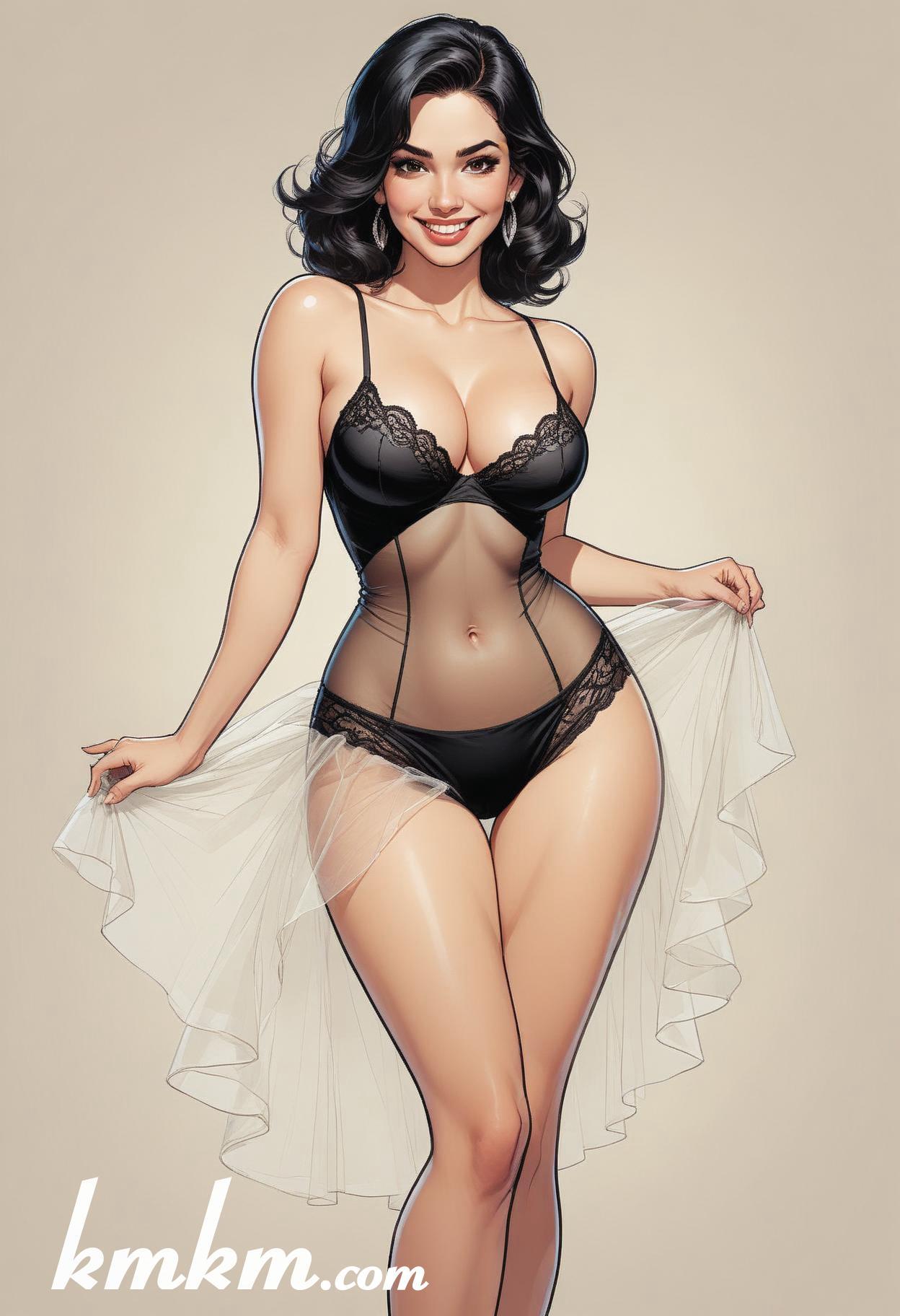 Dancing girl snowy tulle skirt figure drawing 17