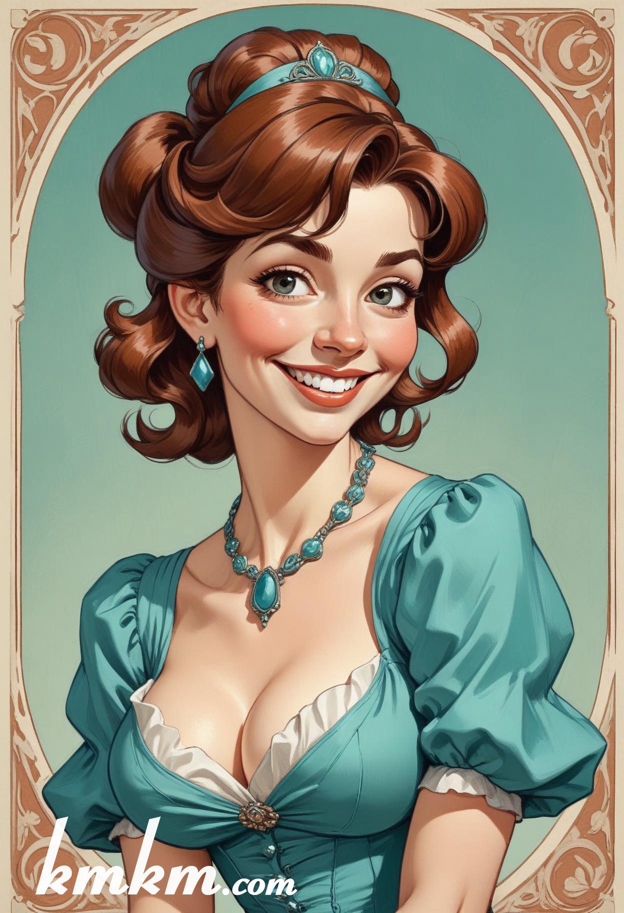 French woman traditional dress figure drawing 11