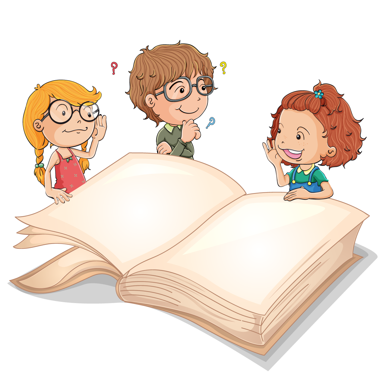 Book clipart children giant book cartoon illustration image