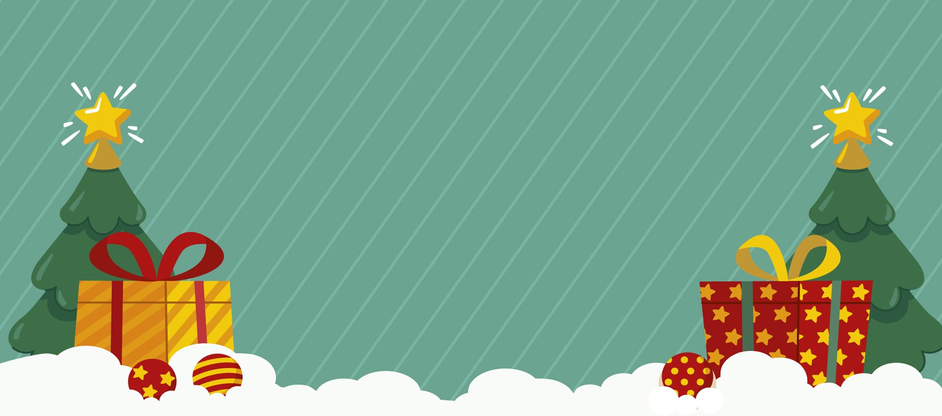 Flat business christmas banner template picture