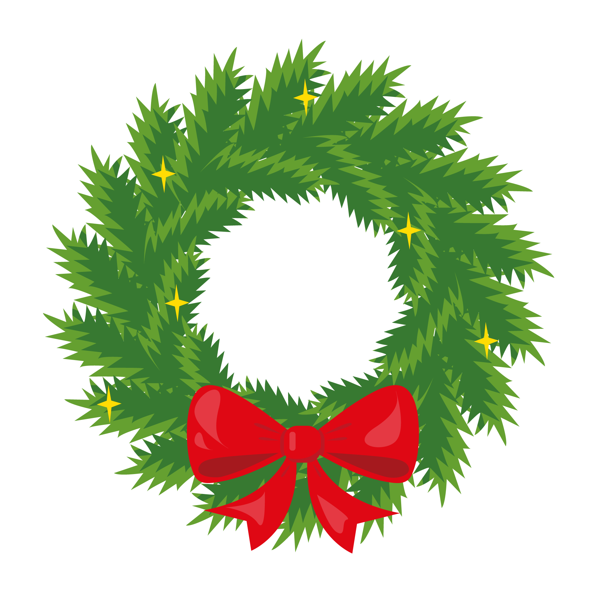 Christmas clipart transparent background christmas wreathes set image