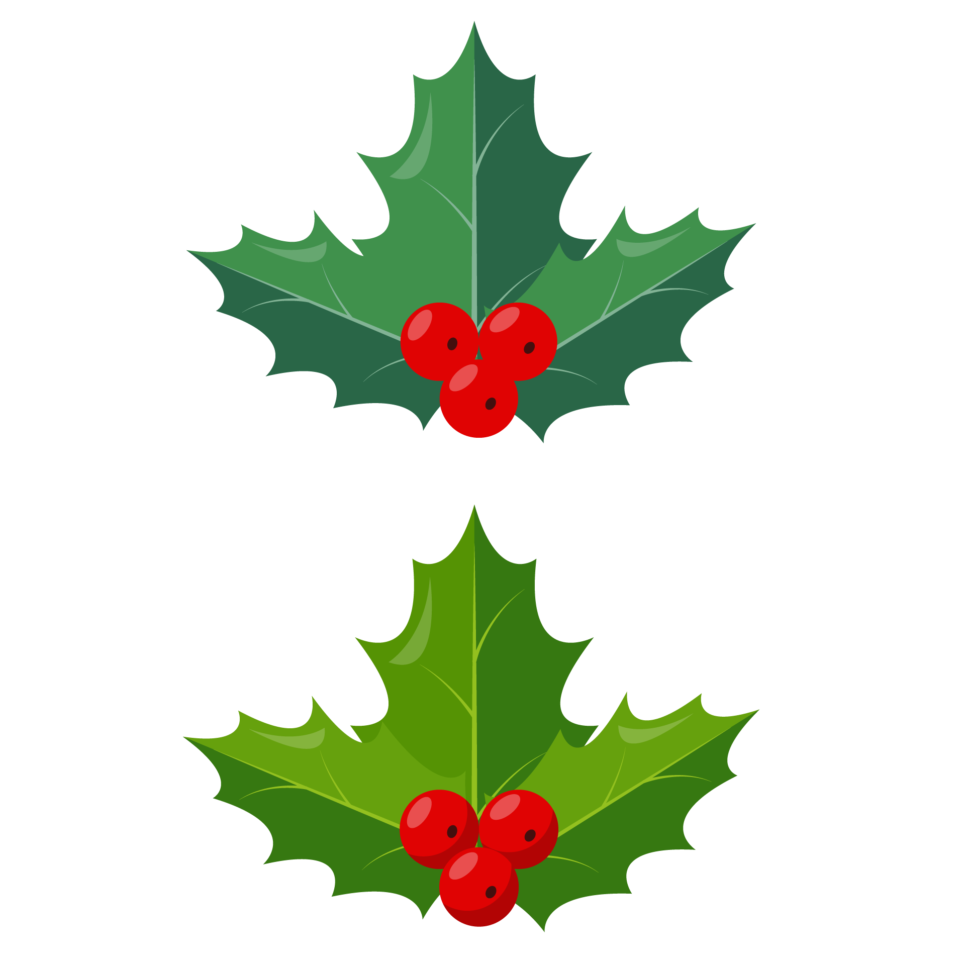 Collection christmas holiday decorations illustrations expressive image