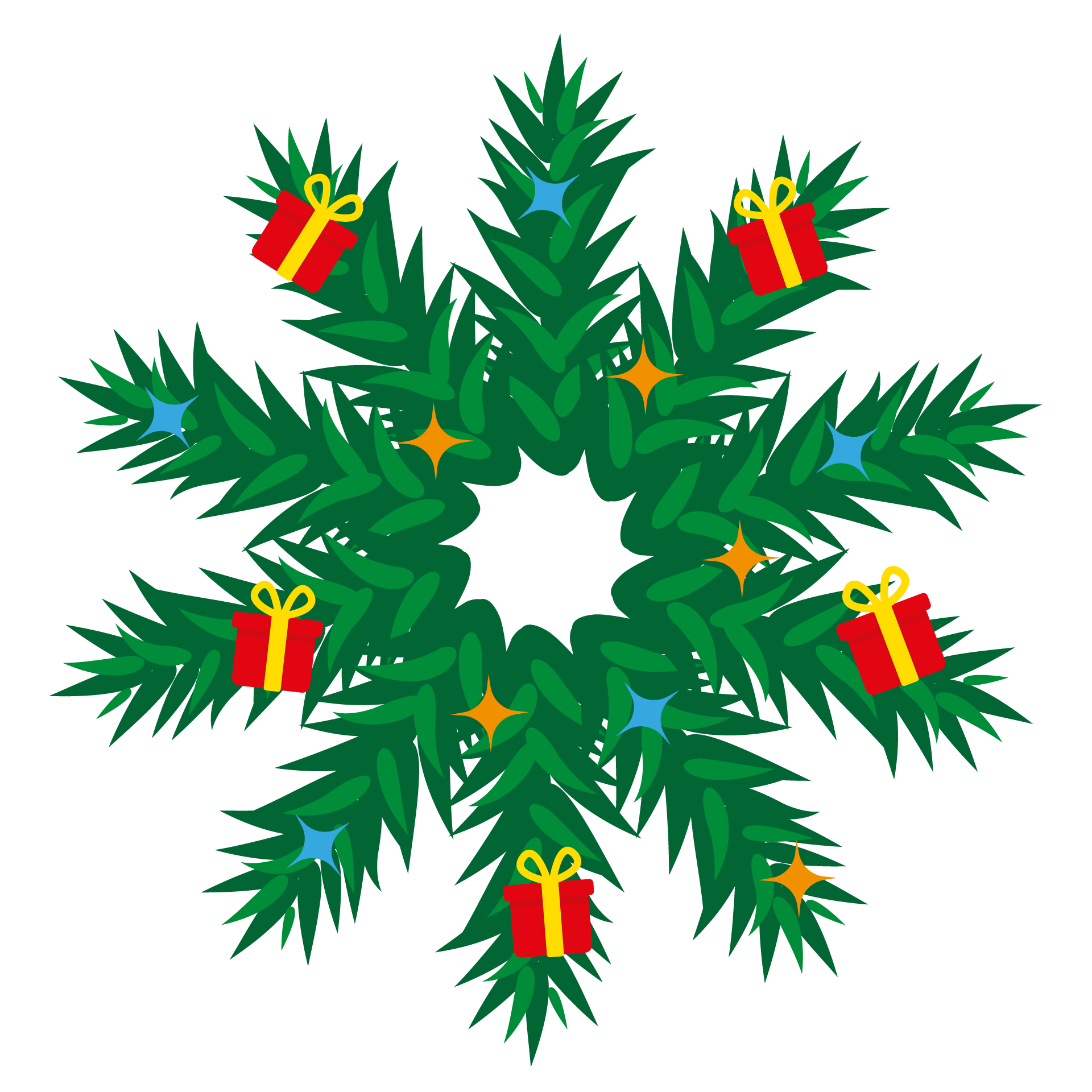 Collection christmas holiday decorations illustrations intriguing image