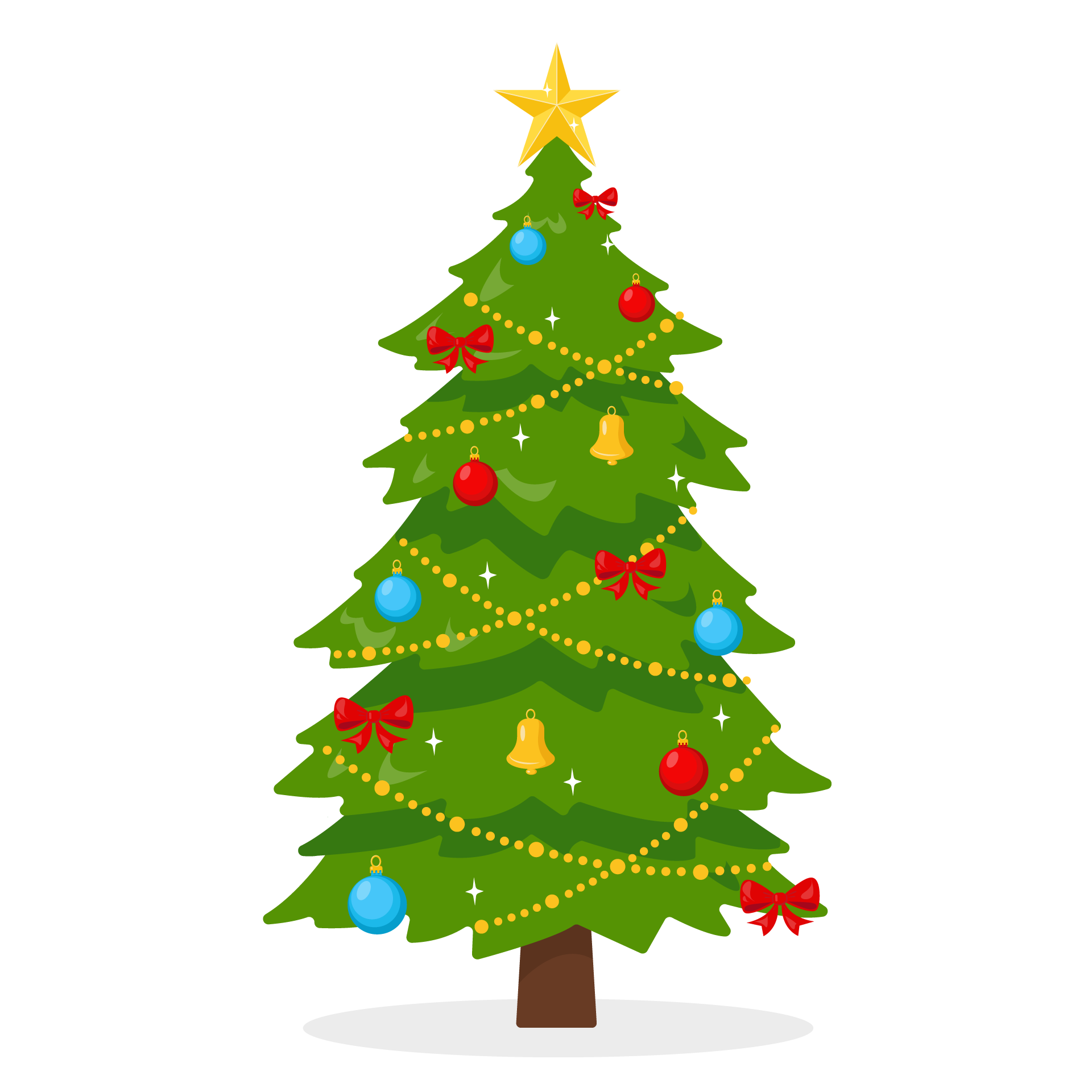 Collection christmas holiday decorations illustrations luminous image