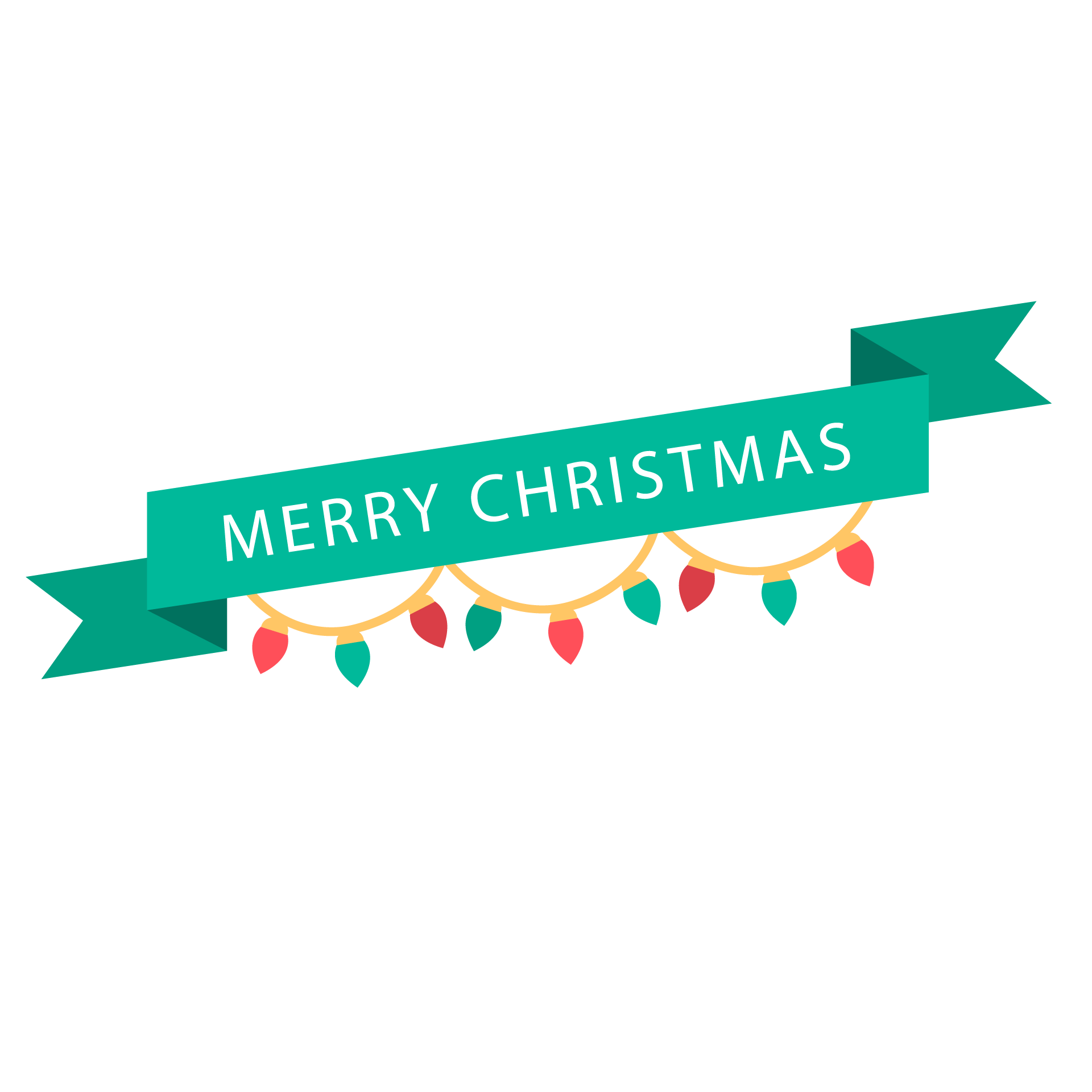 Christmas ribbon with decoration excellent image