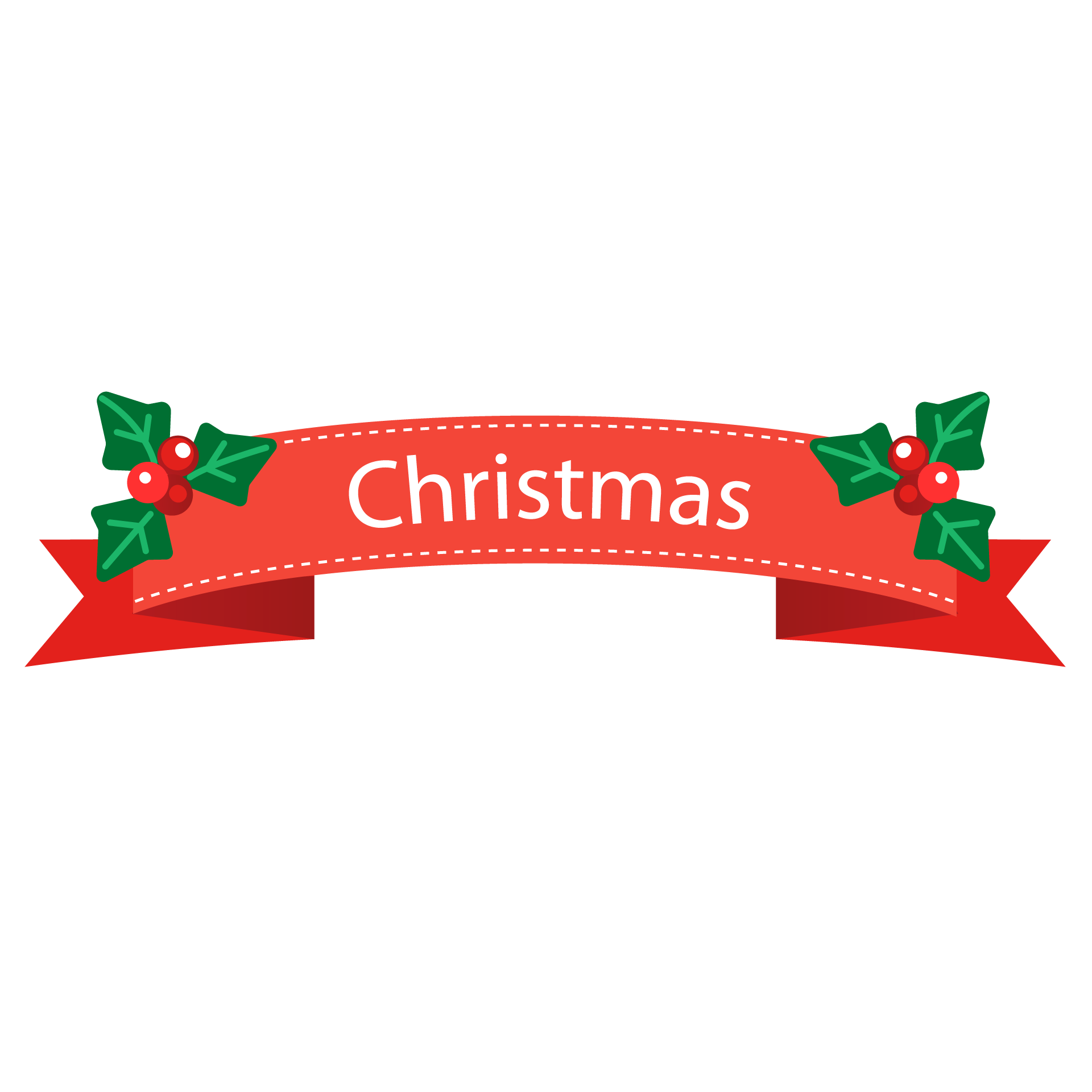 Christmas ribbon with decoration fine image