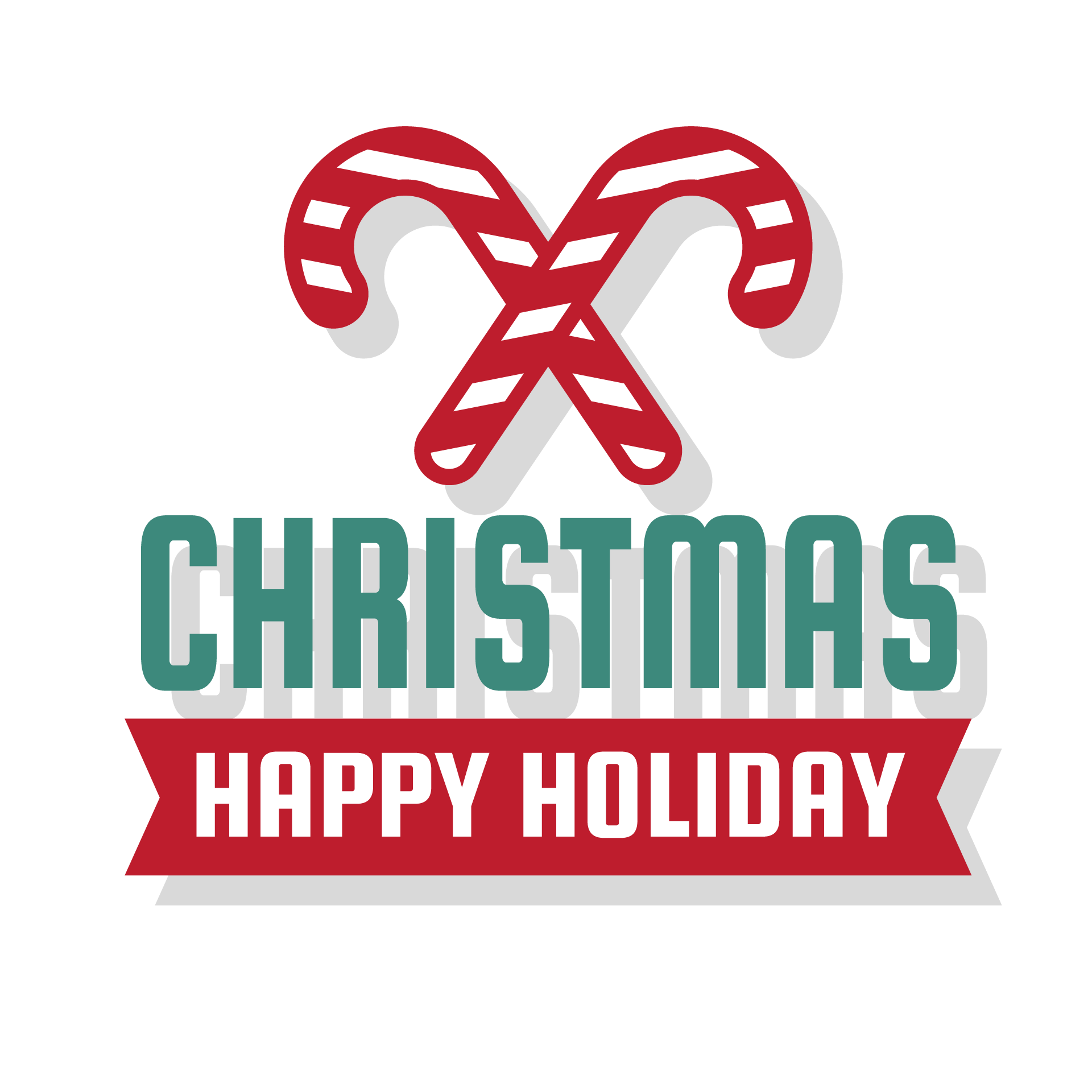 Christmas ribbon with decoration luminous image