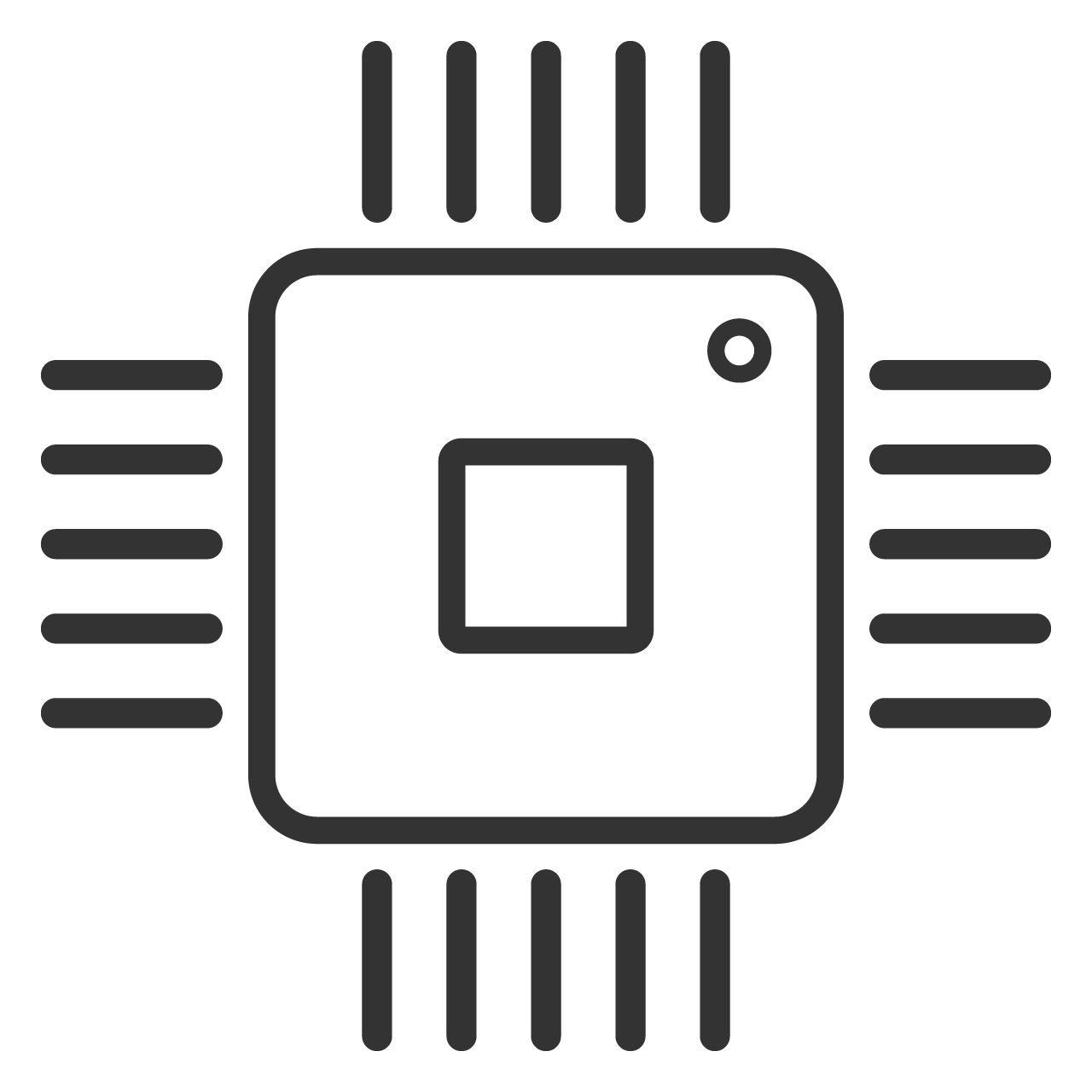 Cpu clipart computer microprocessor icon isolated transparent background png
