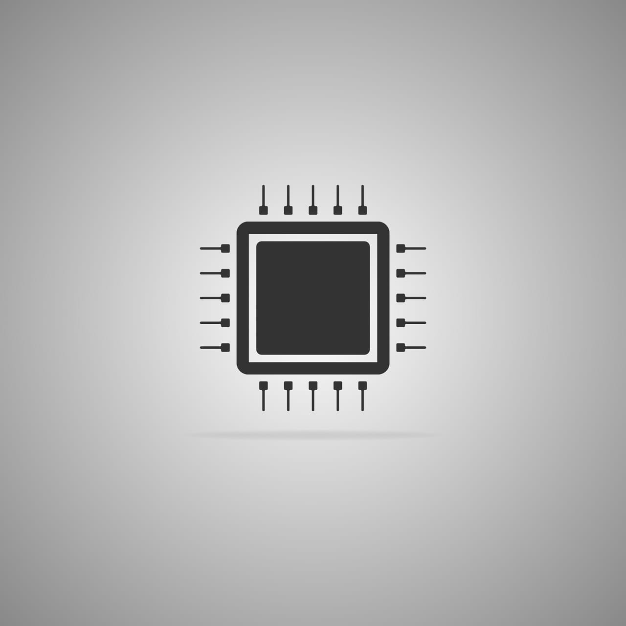 Cpu clipart CPU icon black white illustration hand drawing sketch