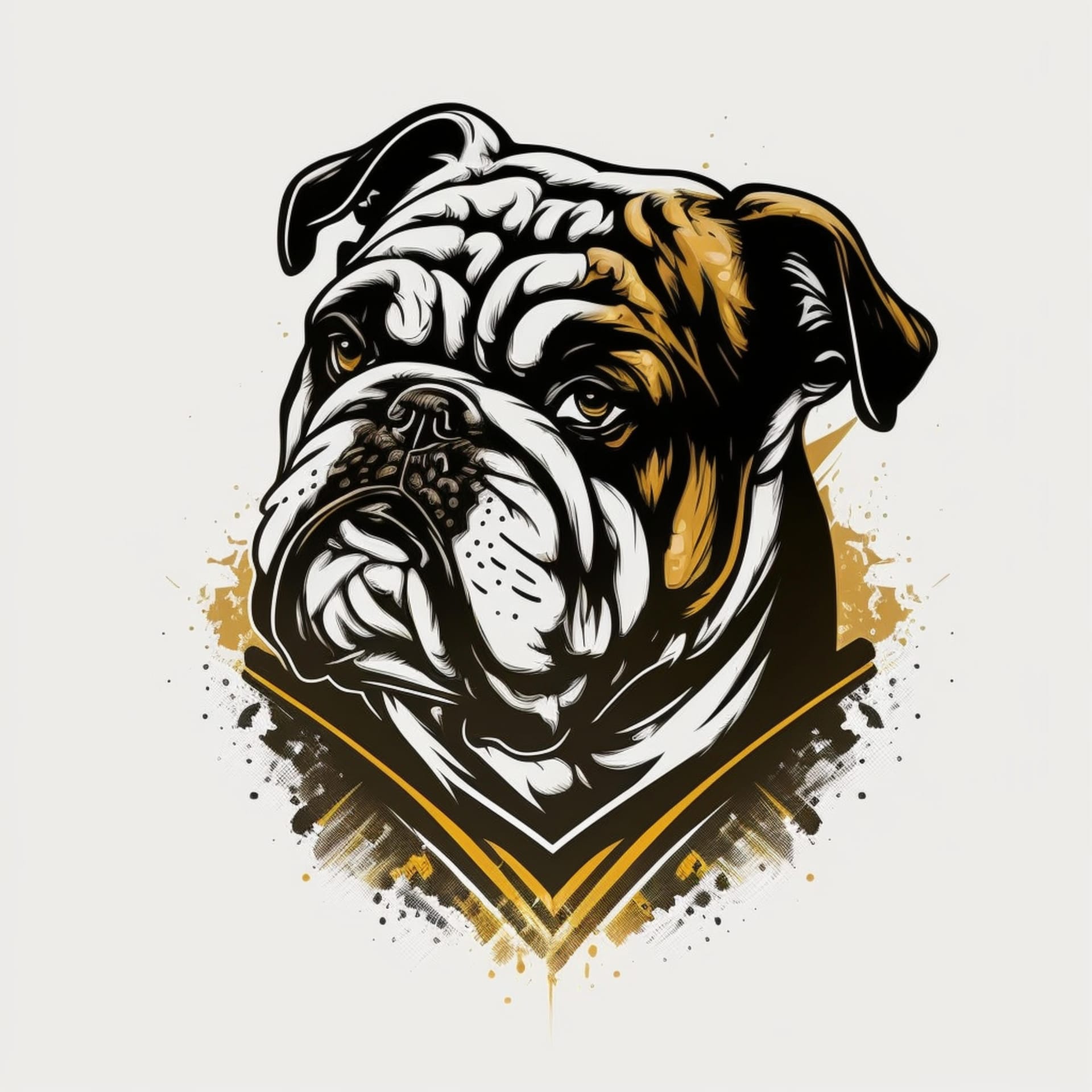 Bulldog logo illustration excellent picture