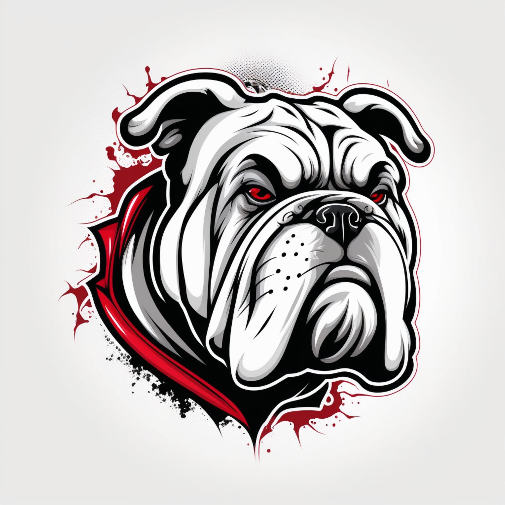 Bulldog logo illustration nice image
