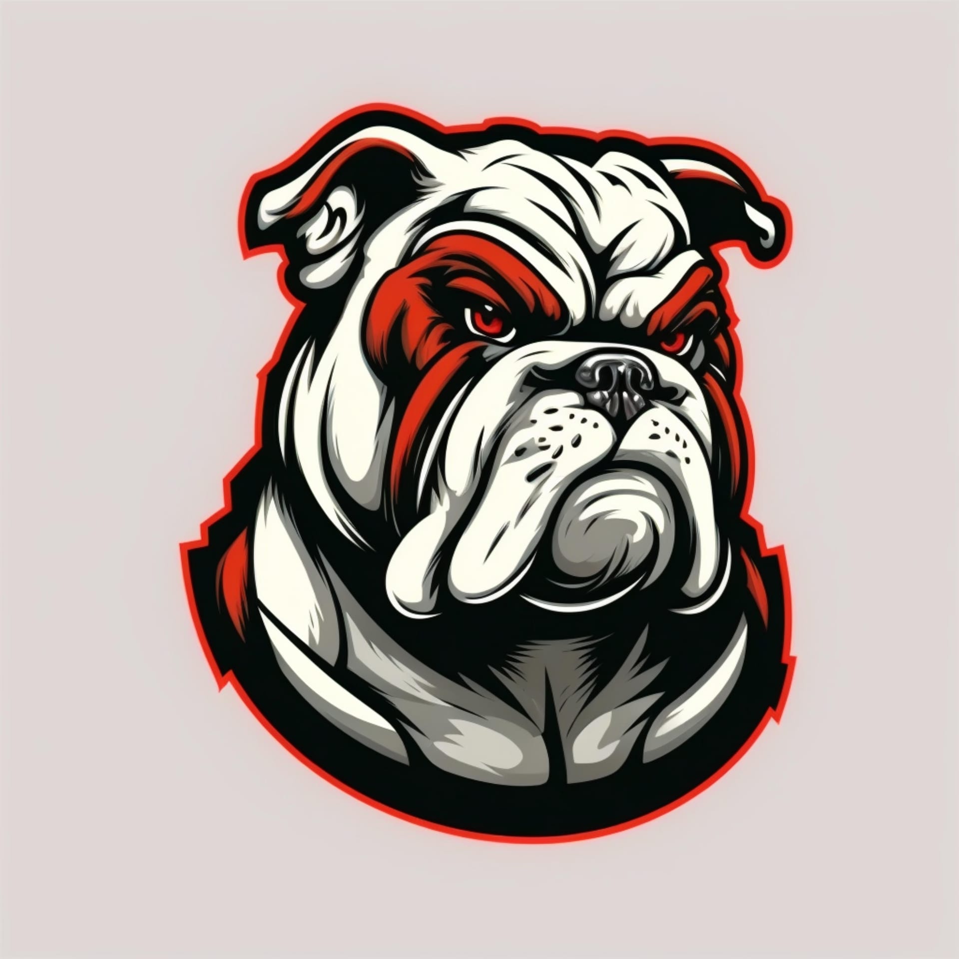 Bulldog logo illustration nice picture