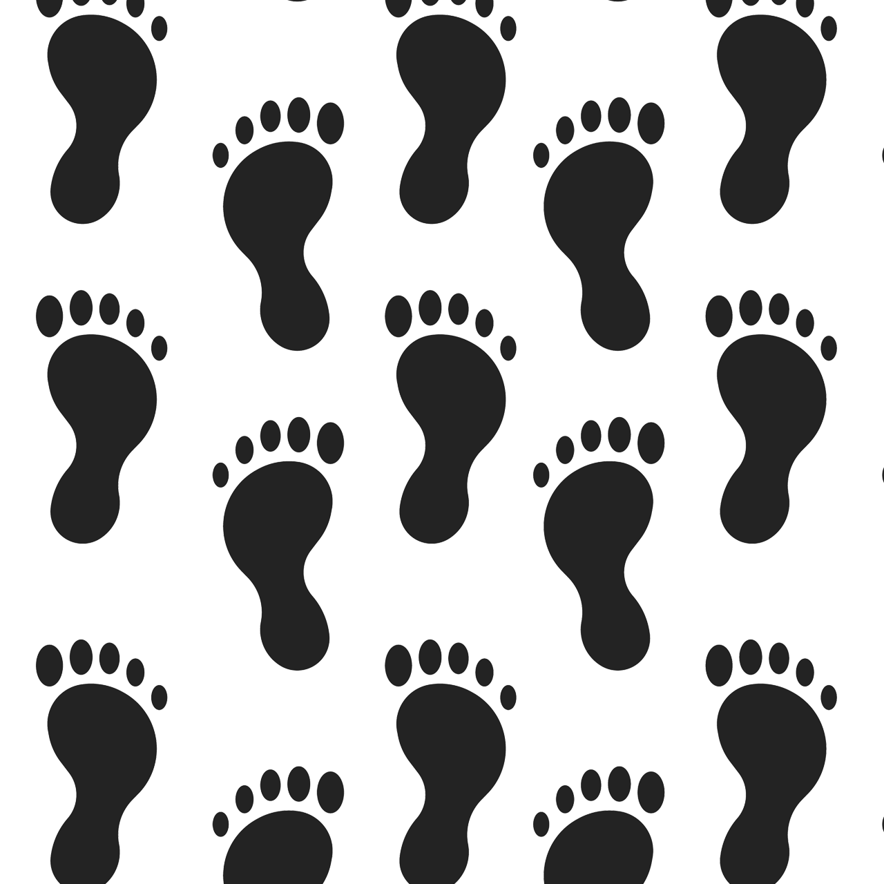 Different black human footprint routes set icontrace walking man with monochrome silhouette shoe barefoot tracks