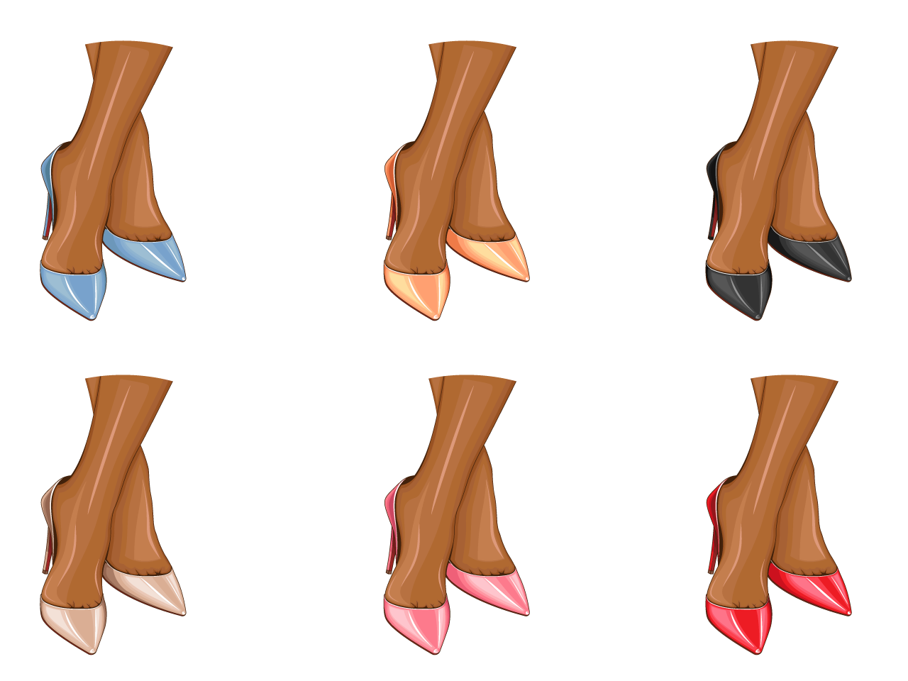 Fashion women shoes high heels stiletto shoes sexy women legs dark skin
