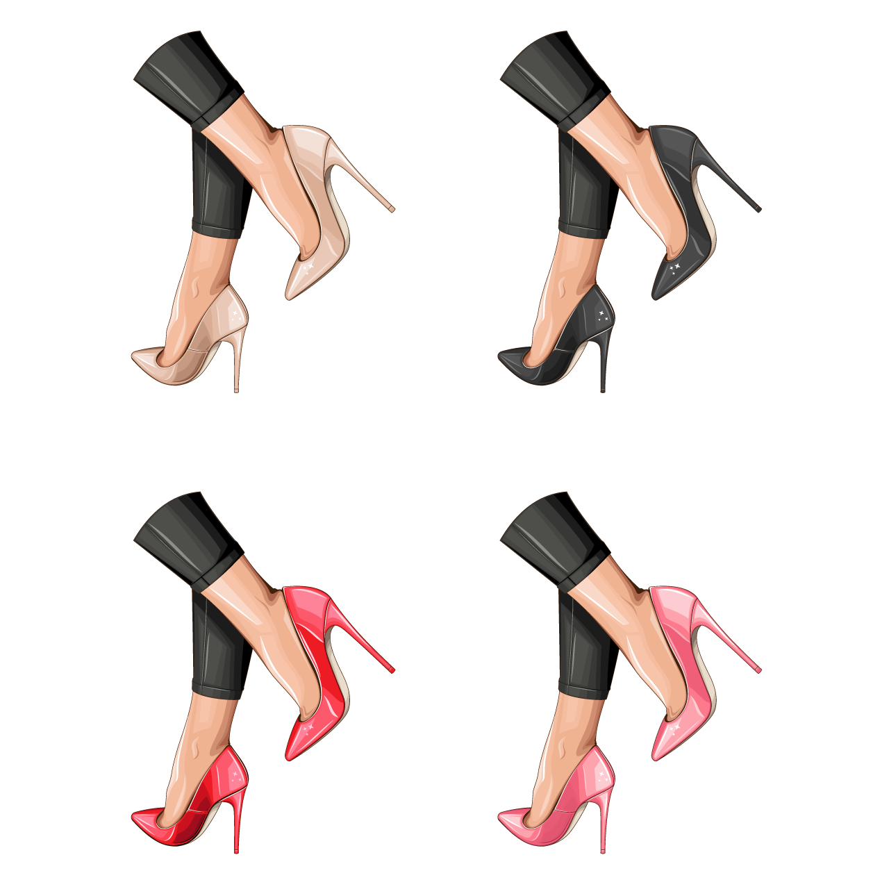 Fashion women shoes high heels stiletto shoes sexy women legs
