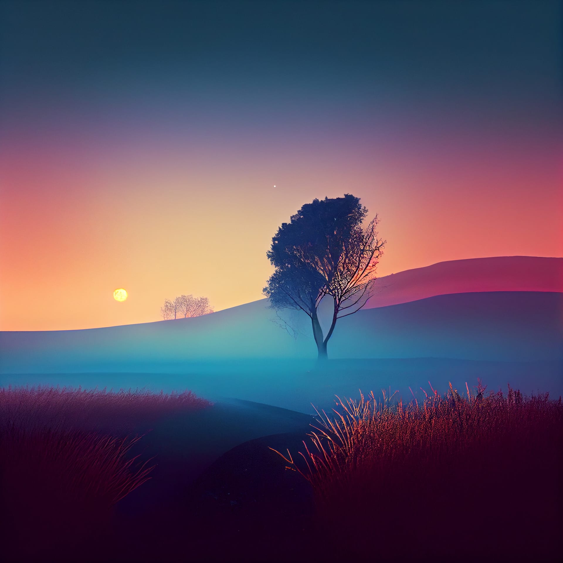 Beautiful nature landscape sunset sunrise nice picture forest background clipart