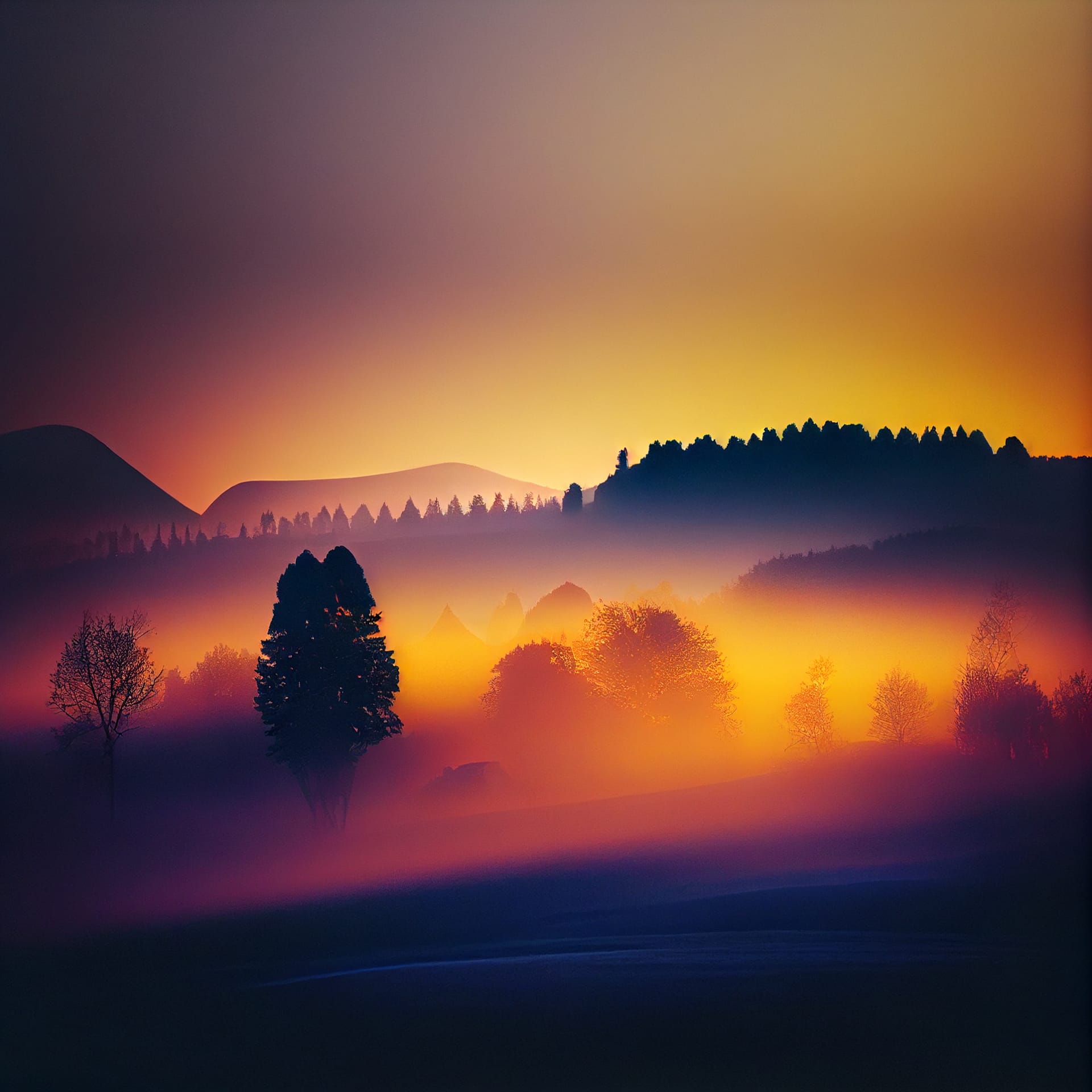 Forest clipart background beautiful nature landscape sunset sunrise picture