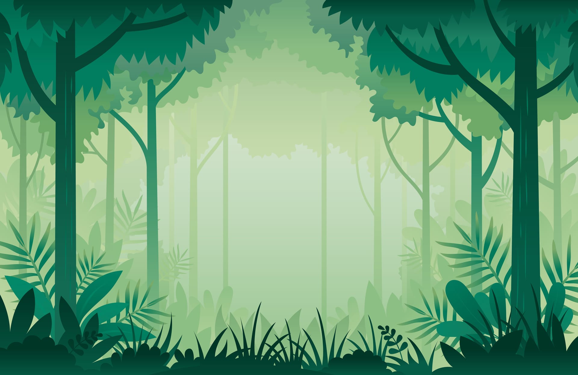 Forest clipart background jungle forest frame background frame