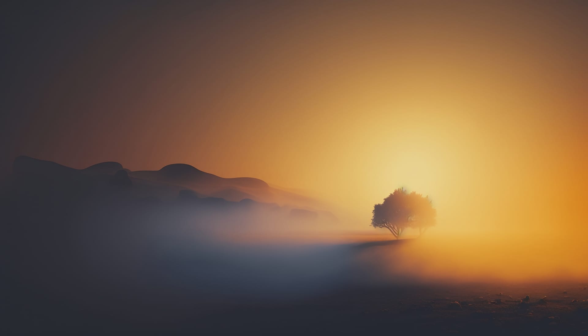 Gradient colour minimalistic biomechanical fine picture forest clipart background