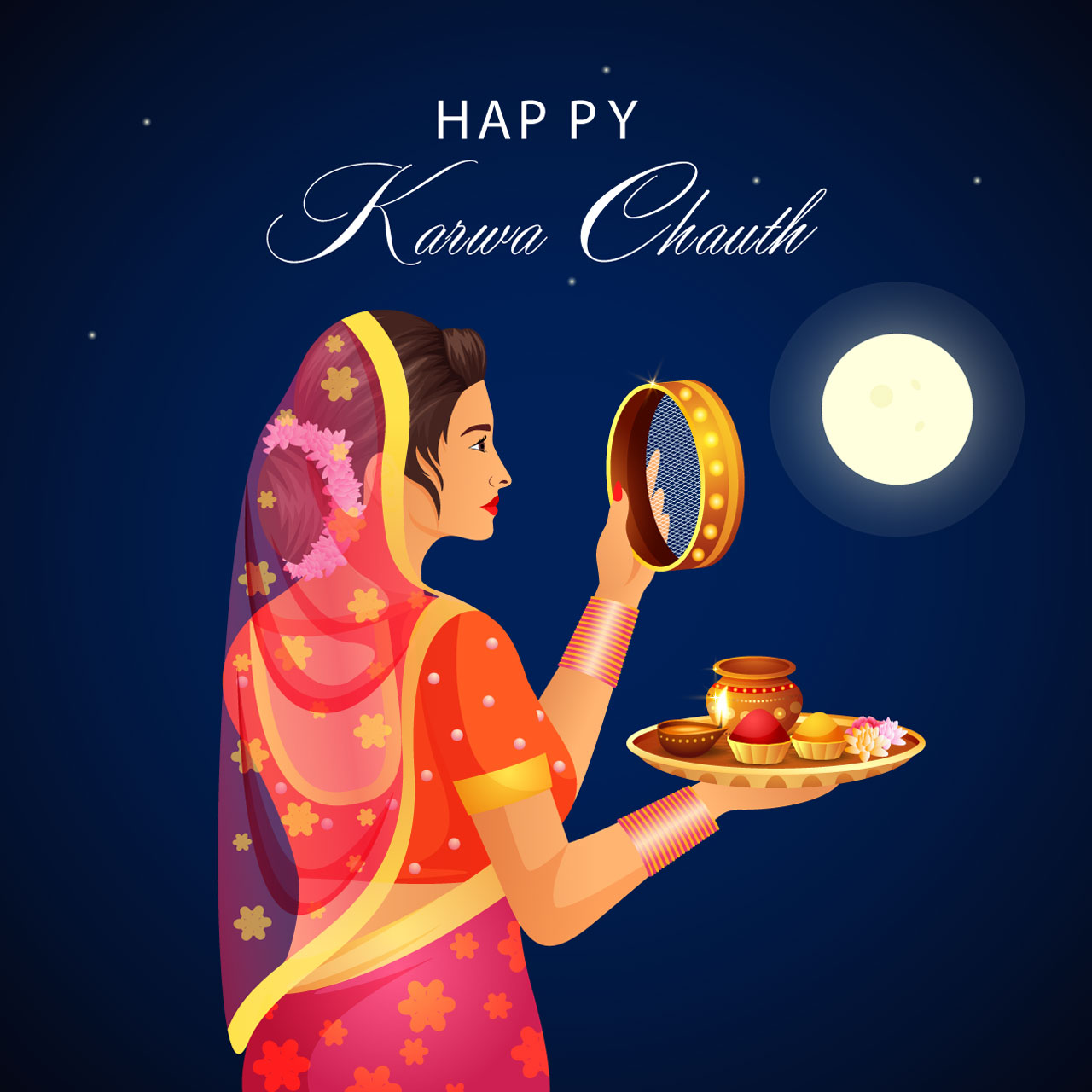 Indian clipart hand drawing sketch happy karwa chouth cartoon illustration image