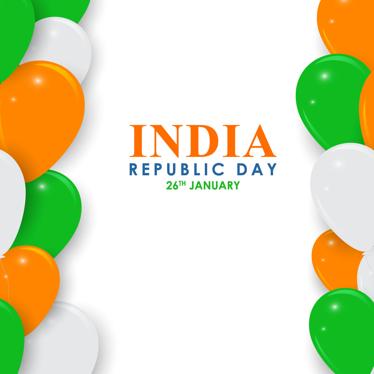 Happy indian republic day 26 january cartoon illustration image