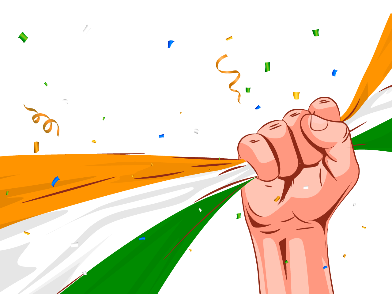 Happy republic day india hand proudly holding flag celebration january 26th transparent background png