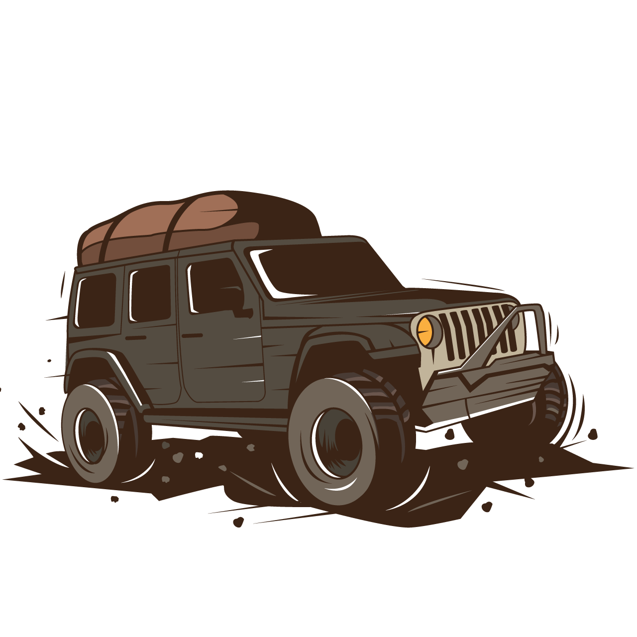 Jeep png clipart adventure illustration with car mountains