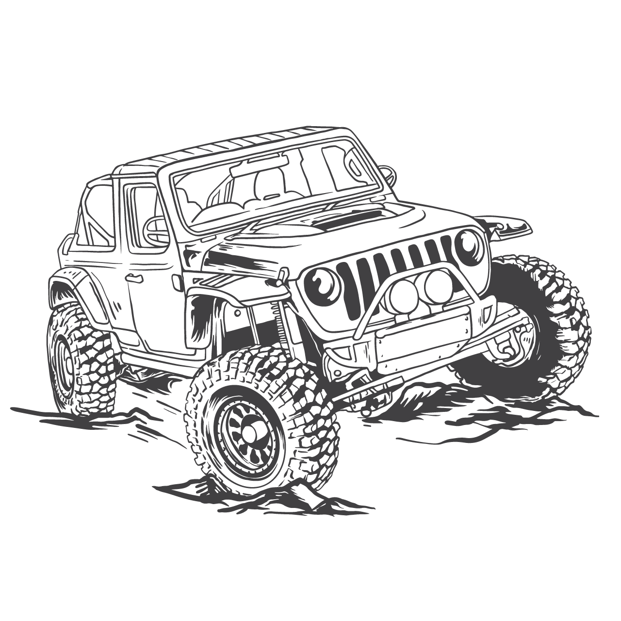 Jeep png clipart offrod jeep illustration transparent background image