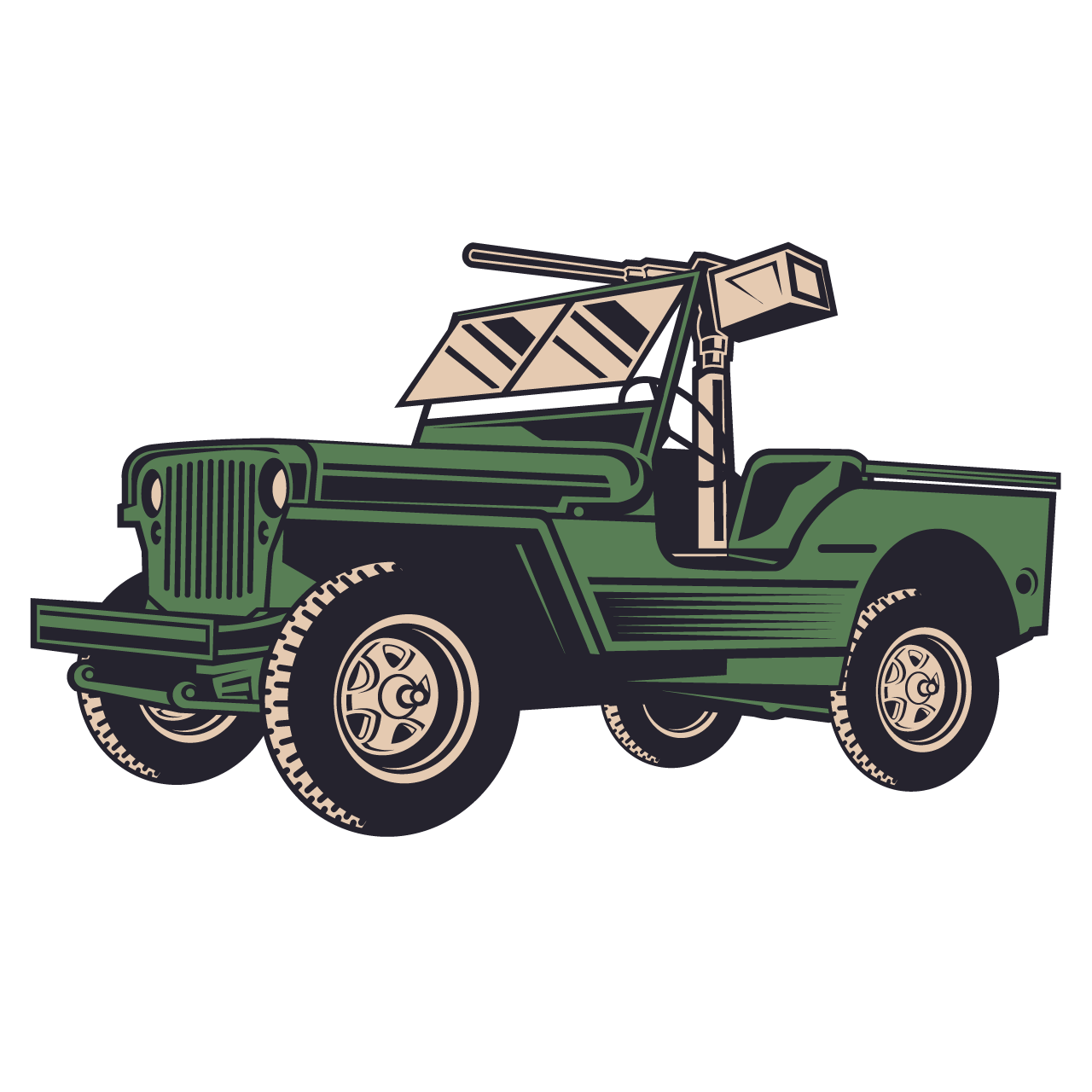 Jeep png clipart old war fighter jeep hand drawing sketch