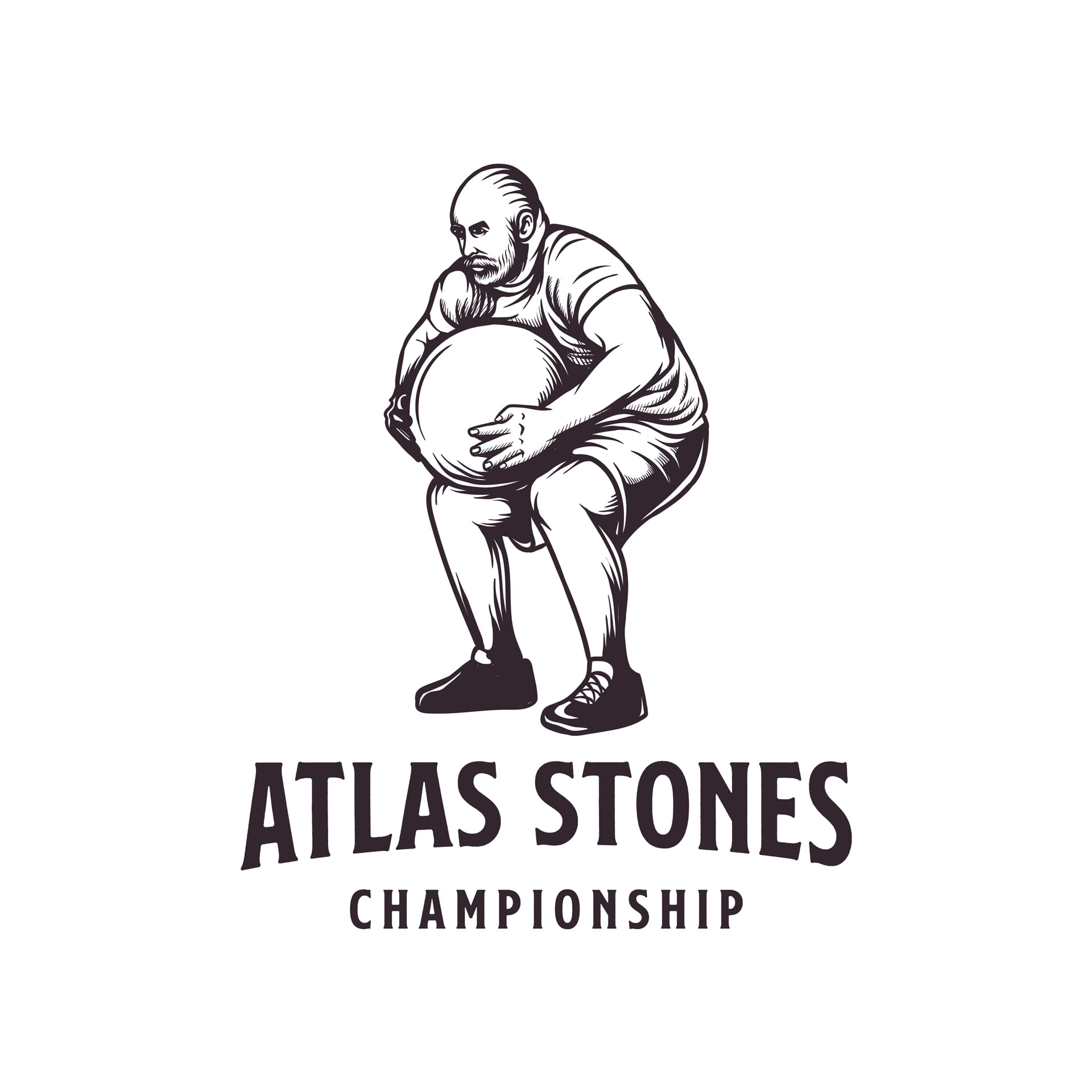 Logo art clipart atlas stone logo design