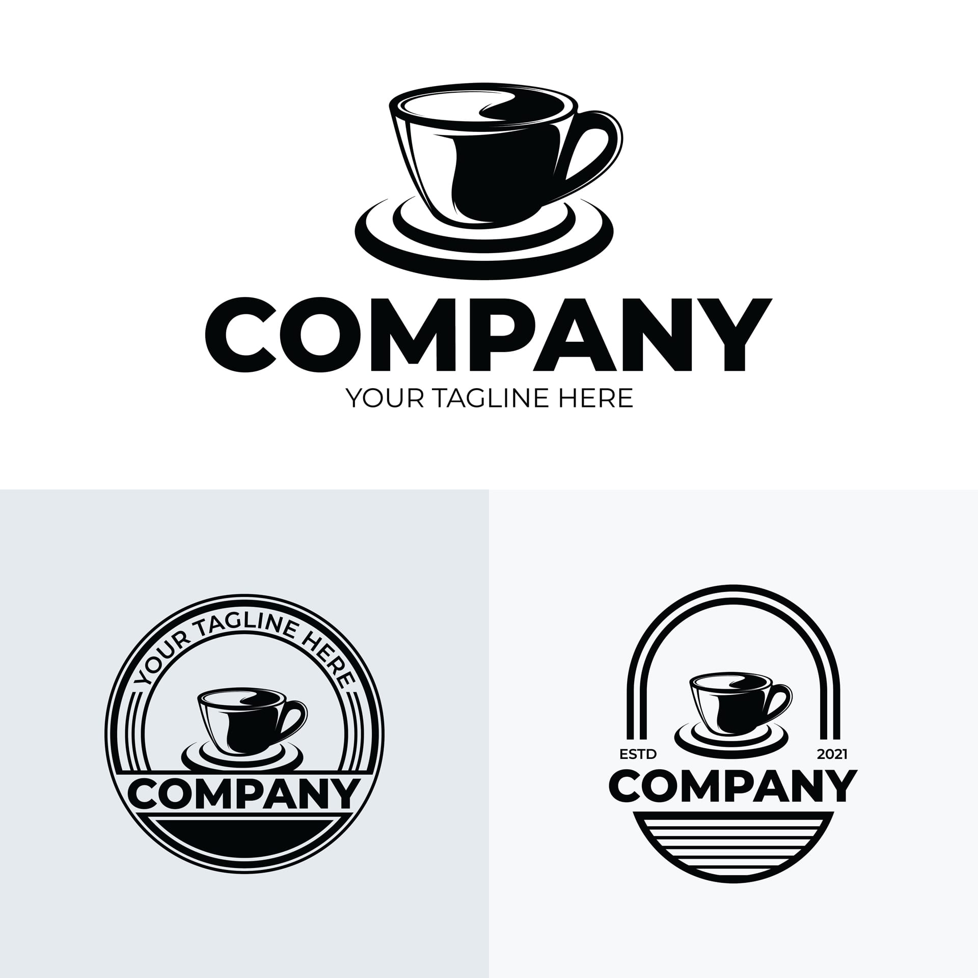 Set logo coffee design inspiration